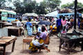 Vendors & shoppers in Malindi market. Kenya.