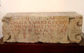 Roman inscription on funerary monument of Gallia Varicillus at National Museum of History & Art. Luxembourg, Luxembourg.