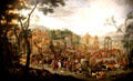 Market on Campo Vacchino painting by Peeter Van Bredael at National Museum of History & Art. Luxembourg, Luxembourg.
