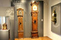 Clock collection including tall case units at National Museum of History & Art. Luxembourg, Luxembourg.