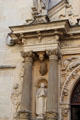 Detail of main entrance to Cathedral of Our Lady. Luxembourg, Luxembourg.