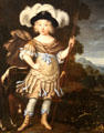 Portrait of a boy, disguised as Mars, God of War by Pieter Nason at Villa Vauban Museum. Luxembourg, Luxembourg.