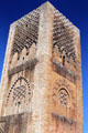 Hassan Tower minaret incomplete at 40m. Rabat, Morocco.