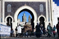 Bab Bou Jeloud gate, a symbol of Fes. Fes, Morocco.