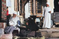 Men in souk of Midelt. Morocco.
