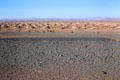 Sand dunes in desert west of Erfoud. Morocco.