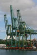 Container port & cranes. Fort de France, Martinique
