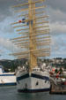Royal Clipper 5-masted sailing ship in Fort de France harbor. Fort de France, Martinique.