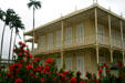Emile Bougenot's Mansion with balconies of Creole architecture. Fort de France, Martinique.