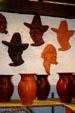 Crafts for sale at pottery center. Trois Islet, Martinique.