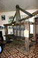 Ox-driven sugar press at St James Rum Museum. Ste-Marie, Martinique.