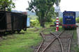 Excursion train which runs through cane fields oft St James plantation. Ste-Marie, Martinique.