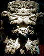 Carved stone sculpture at National Museum of Anthropology. Mexico City, Mexico.