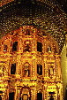 The gilded palace-like interior of church of Santo Domingo, Oaxaca. Mexico.