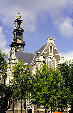 Westerkerk where body of Rembrandt is buried. Amsterdam, Netherlands.