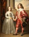 William II, Prince of Orange, & his Bride Mary Stuart painting by Anthony van Dyck at Rijksmuseum. Amsterdam, NL.