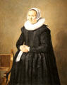Portrait of Feyntje van Steenkiste by Frans Hals at Rijksmuseum. Amsterdam, NL.