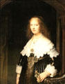Portrait of a woman, possibly Maria Trip by Rembrandt van Rijn at Rijksmuseum. Amsterdam, NL.