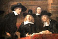 Detail of Wardens of the Amsterdam Drapers' Guild painting by Rembrandt van Rijn at Rijksmuseum. Amsterdam, NL.