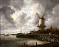 Windmill at Wijk bij Duurstede painting by Jacob van Ruisdael at Rijksmuseum. Amsterdam, NL.