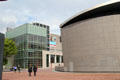 View of main building & Kurokawa's exhibition wing of Van Gogh Museum. Amsterdam, NL.