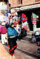 Shops along street between Dattatraya & Durbar Squares in Bhaktapur. Nepal.