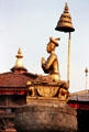 Bhupatindra Malla Column in Durbar Square, Bhaktapur. Nepal.
