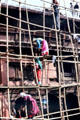 Women working on scaffolding in Patan , Katmandu. Nepal.