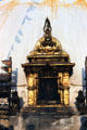 Shrine at Swayambhunath Buddhist Temple, Katmandu. Nepal.