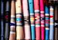 Scarves from a scarf seller in Katmandu. Nepal