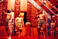 Haka dance performance at Crafts Institute in Rotorua. New Zealand.