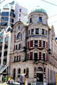 Neo-classical building integrated with highrise on Lambton Quay. Wellington, New Zealand.