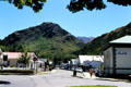 Queenstown street view with Lakes District Museum. New Zealand.