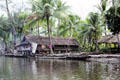 Mendam village on shore of Murik Lake. Papua New Guinea.