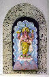 Religious icon of Ganesh the elephant-headed god on Hindu Temple at Waterloo. Trinidad and Tobago.