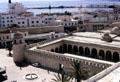 Great Mosque of Sousse with port beyond. Sousse, Tunisia