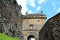 Portcullis Gate of Edinburgh Castle. Edinburgh, Scotland.