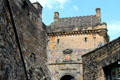 Portcullis Gate with top storey added 1887 of Edinburgh Castle. Edinburgh, Scotland.