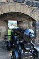 Canon port on wall at Edinburgh Castle. Edinburgh, Scotland.