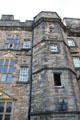 Tower of stairs in building housing the Scottish crown jewels & royal apartments on grounds of Edinburgh Castle. Edinburgh, Scotland.