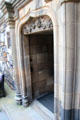 Entrance of Great Hall at Edinburgh Castle. Edinburgh, Scotland.
