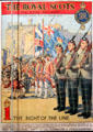 Recruiting poster for Royal Scots Regiment at National War Museum of Scotland. Edinburgh, Scotland.