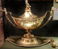 Silver-gilt soup tureen given to Admiral Adam Duncan for victory over Dutch at Camperdown at National War Museum of Scotland. Edinburgh, Scotland.