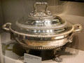 Silver soup tureen by Paul Storr at Royal Scots Museum. Edinburgh, Scotland.