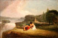 Captain John Wilson would at Battle of Chippawa at Niagara in 1814 painting at Royal Scots Museum. Edinburgh, Scotland.