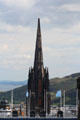 Spire of The Hub on Royal Mile from Edinburgh Castle. Edinburgh, Scotland.