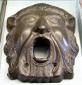Bronze well head mouth piece by Sir William Bruce at Museum of Edinburgh. Edinburgh, Scotland.