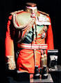 Uniform of Field Marshal Earl Haig plus camera & binoculars at Museum of Edinburgh. Edinburgh, Scotland.