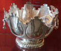 Silver Monteith wine glass rinser by Colin McKenzie of Edinburgh at Museum of Edinburgh. Edinburgh, Scotland.