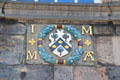Crest on exterior of John Knox House. Edinburgh, Scotland.